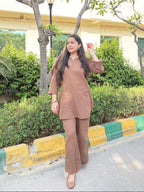 भू weave Cotton Co-ord Set