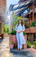 भू weave Viscose Kurta Pant Set