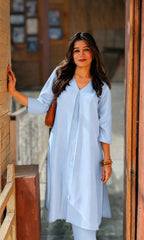 भू weave Viscose Kurta Pant Set