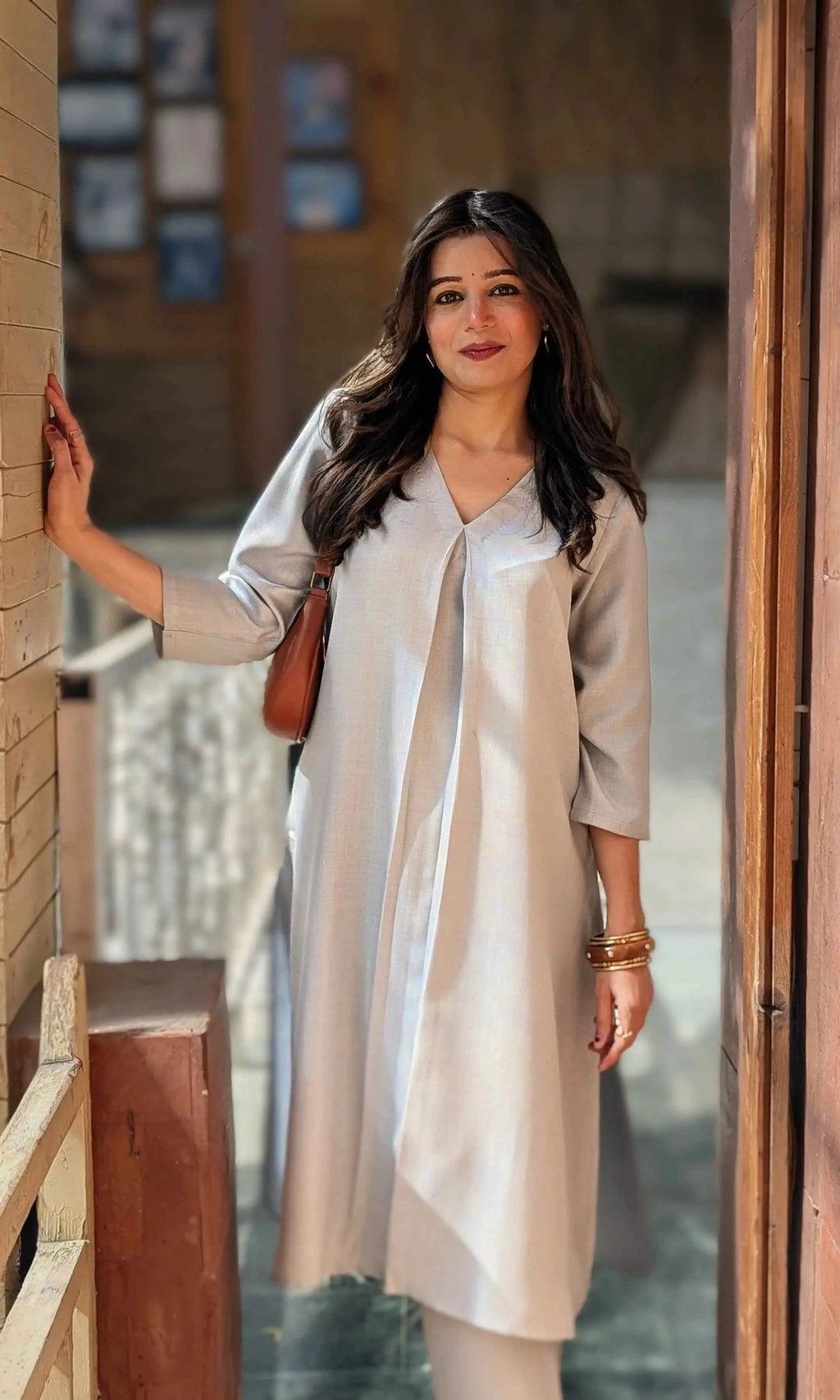 भू weave Viscose Kurta Pant Set