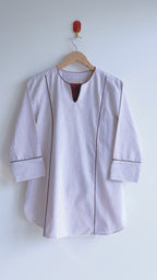 भू weave Cotton Stripe Kurta Pant Set